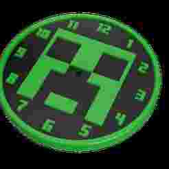 Minecraft Creeper Wall Clock