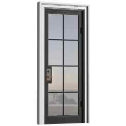 Modern Exterior metal entrance street c. Entrance to the house.Front Door. Outdoor Entrance classic door.External Iron Front Doors. Exterior French Art Deco Doors.