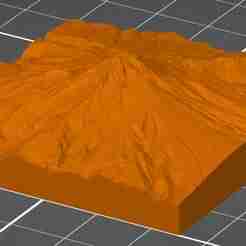 Mount Hood Scale Model