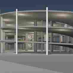 Parking garage building in structure 25-26