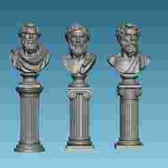 philosopher busts for dioramas