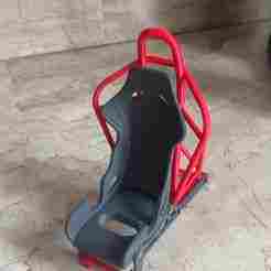 Racing seat phone holder