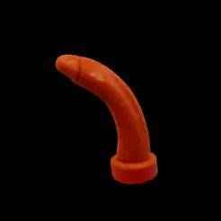 realistic curved dildo