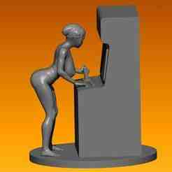 Retro Arcade Gamer Girl Sexy