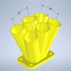 SCH 1.25" - 6 Cylinder Merge Collector Cutting Jig