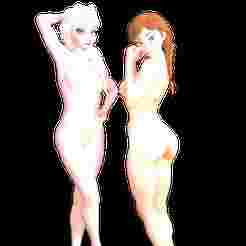 sexy elsa and anna frozen modeling