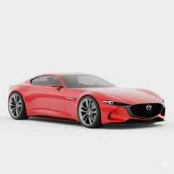 Single STL Mazda RX-Vision (concept) - lego car, race car, mazda mx5, minivan, dodge challenger, hot rod, hatchback, hydrogen car 3D Model