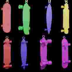 Skate Board keychains 3d print