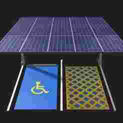 Solar carport for disabled 25U04