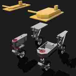 Spring-loaded retrofit landing gear for RC-aircraft up to 1Kg!