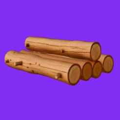Stack of Wooden Logs
