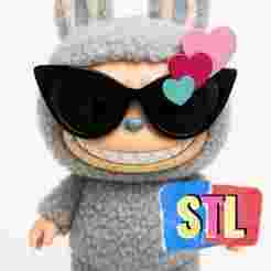 Sunglasses Accessor for Labubu - STL Digital File for 3D Printing, Printable Toy Model Design