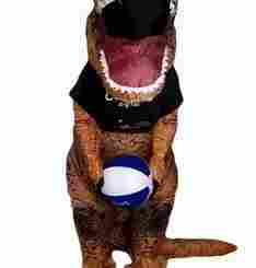 Suporte Alexa Echo Dot 4a e 5a Geração T-Rex Playing ball