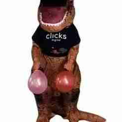 Suporte Alexa Echo Spot 2024 T-Rex Playing Ball