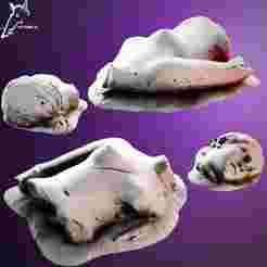 Toppled War-torn Greek Statue | Trench Crusade, Age of Sigmar, Mordeheim, MorkBork, Idols of Torment- Presupported