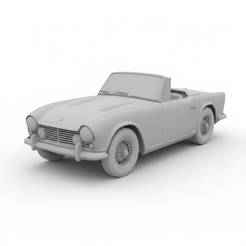 Triumph TR4 - car, vehicle, automobile, sports car, classic car, race car, toy car, RC car, 3D car model, sedan, SUV, pickup truck, convertible, hatchback, coupe, luxury car, supercar, electric car, 4x4, car toy, RCcar body / RC car shell, slot car, model