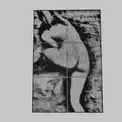 WALL ART - a naked woman in the desert