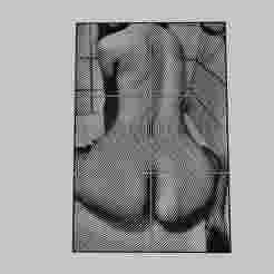 WALL ART - naked girl is sitting in the shower