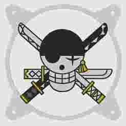 Zoro Flag one piece – Multicolor AMS Ready | 120mm Anime PC Mod