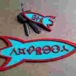 Customizable Futurama Rocket With Alien Text