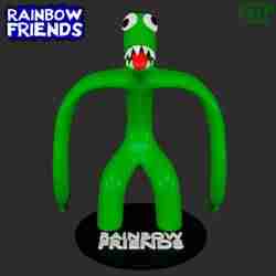 GÖKKUŞAĞI ARKADAŞLARI ROBLOX'TAN YEŞIL | 3D HAYRAN SANATI