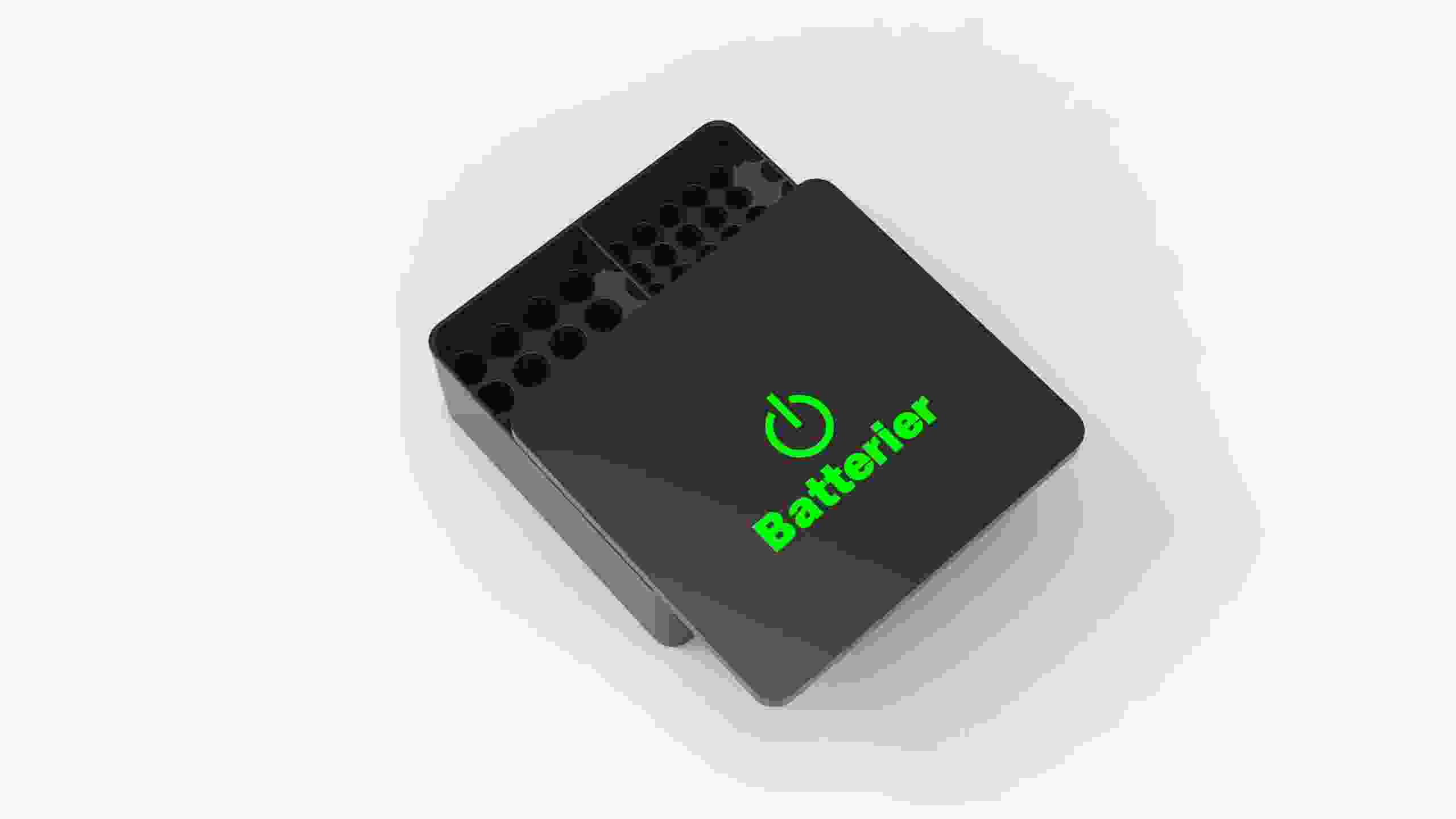 Rangement de la batterie avec couvercle