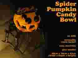 Spider Pumpkin Candy Bowl ~ Halloween ~ (no AMS)