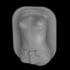 3D Topless Woman Flashing Boobs - Nude Sexy Wall Art (Boob Art V1)