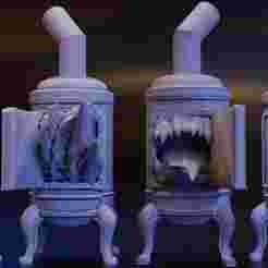 Animated Stove + Stove Mimic (DND / TTRPG)