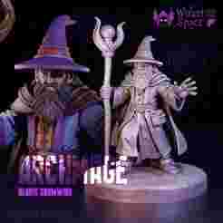 Archmage 32mm - tabletop miniature - DnD Wizard
