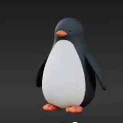 Charming Penguin Figurine 3D Print | Easy-Print Minimalist Desk Pal & Collectible