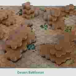 Desert & Grassland A  Battlemat - BattleHex Terrain Tops