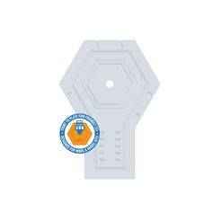 DIO-002 100MM Hexagonal Base (Fixed). 3D Printed Action Base for Model Kits.