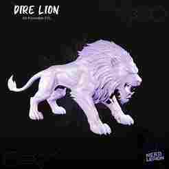 Dire Lion - D&D 3D Model (Dungeons and Dragons)