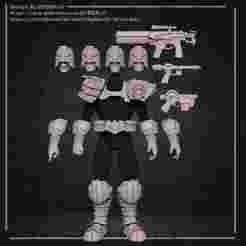 dredd heads and armor 1/12
