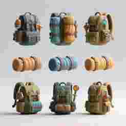 Fantasy Backpack & Roll STL