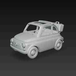 Fiat 500 – Modelo 3D de Auto Clásico Italiano para Impresión 3D