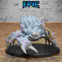 Frost Crab Grab ‧ DnD Miniature ‧ Tabletop Miniatures ‧ Gaming Monster ‧ 3D Model ‧ RPG ‧ DnDminis ‧ STL FILE