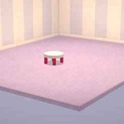 Hello Kitty Side Table Dollhouse Furniture - Hello Kitty Island Adventures 1:16