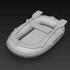 Inflatable Boat – Modelo 3D de Bote Inflable para Impresión 3D