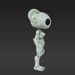 Maggie Alien 3D Figure – Cute Extraterrestrial Model