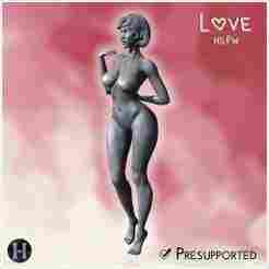 Nude woman standing confidently, hand on hip, with a natural and balanced pose (NSFW) (19) - Medieval Fantasy Magic Feudal Old Archaic Saga 28mm 15mm