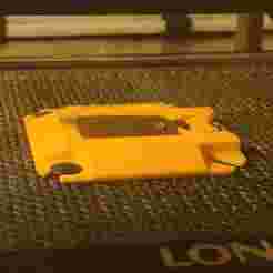 Rectangular Leather Keyring fixture - laser engraving V2