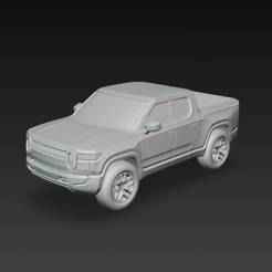 Rivian R1T – Modelo 3D de Camioneta Pickup Eléctrica para Impresión 3D