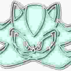 Shadow face 2 Sonic cookie cutter