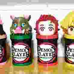 TANJIRO MILKSHAKE GLASSES - NEZUKO - INOSUKE - ZENITSU IN PARTS - DEMON SLAYER