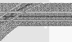 Tram track Left Hand junction crossing 250r part2 section 00 gauge