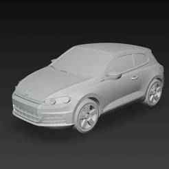 Volkswagen Scirocco – Modelo 3D de Auto Deportivo Compacto para Impresión 3D