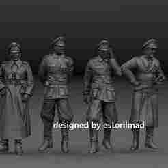 WW2 GERMAN GENERALS GENERALS PACK MODEL PAULUS GUDERIAN AND HEYDRICH