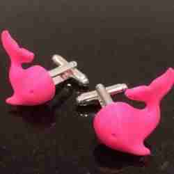 'Pinksie The Whale' Cufflinks